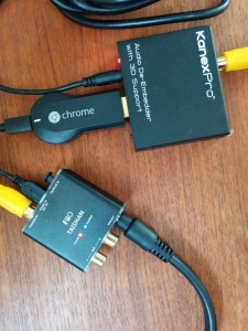 Chromecast + HDMI Splitter +DAC